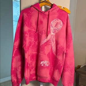 Bass Pro Shops Hunt for a cure Breast cancer Pink Tie-Dye Hoodie